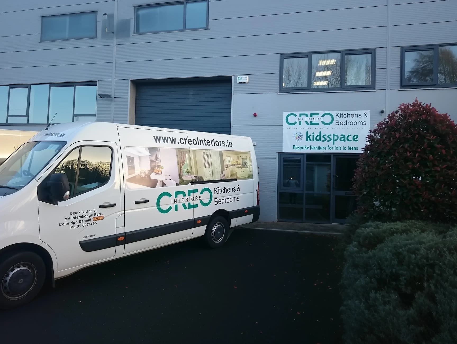 Creo Interiors Showroom and Van in Celbridge